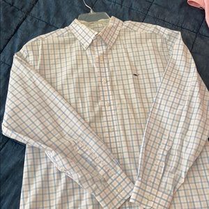 Vineyard Vines Window Pane Plaid Whale Shirt